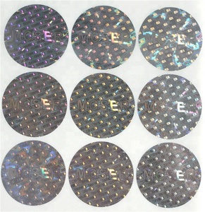 Gefälschte leere manipulation sichere Etikett offen sichtlich benutzer definierte Anti-Manipulation siegel Zertifikat Sicherheit Hologramm linsen förmige holo graphische Aufkleber - Product Image 3