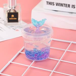CHENXI Nuevo Kit de Slime Transparente de Sirena, Seguro y No Tóxico, Slime Elástico de Perlas Coloridas Sorpresa, Juego Sensorial DIY para Niños - Product Image 3