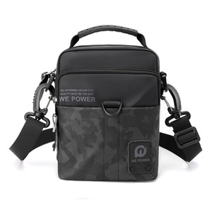 Sac bandoulière mini messager pour homme avec logo, étanche, décontracté, sac de poitrine croisé pour le voyage - Vente en gros - Product Image 1