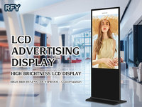 Afficheur numérique interactif ANRY Slim Totem Tall 55 pouces 4K UHD Android 11 2+32 Go avec écran LCD et contrôle par télécommande/WiFi/application pour utilisation en ascenseur