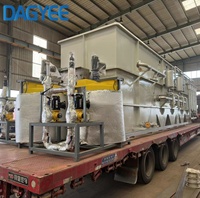 Système de flottation à air dissous DAF mobile monté sur remorque, application de location pour usine de transformation alimentaire temporaire et intervention d'urgence