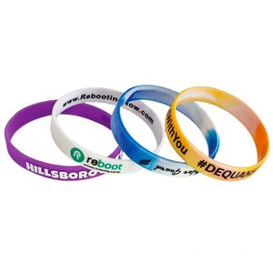 Pulseras Deportivas de Silicona de Color Sólido al por Mayor, Pulseras de Goma Impresas para Natación y Deportes - Product Image 2