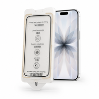 Coque rigide pour iPhone 17 Pro Max avec compartiment anti-poussière et protection d'écran en verre trempé HD, compatible avec iPhone 16, 15, 14, 13, 12
