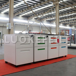 Hiện đại <span class=keywords><strong>2</strong></span> 3 ngăn kéo dưới bàn khóa bệ lưu trữ nhỏ đồ nội thất văn phòng nhà thép kim loại dọc Tủ hồ sơ di động - Product Image 1