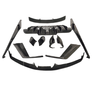 ชุดตัวถังคาร์บอนไฟเบอร์สไตล์488สำหรับ<span class=keywords><strong>รถ</strong></span>ยนต์ประกอบด้วยกระโปรงขอบปากข้างกันชนท้ายโป๊ะปีกระบายอากาศ - Product Image 1