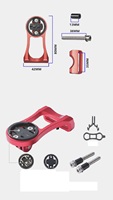 Pemegang Speedometer sepeda MTB, dudukan komputer sepeda jalanan Speedometer GPS Odometer Aloi Aluminium
