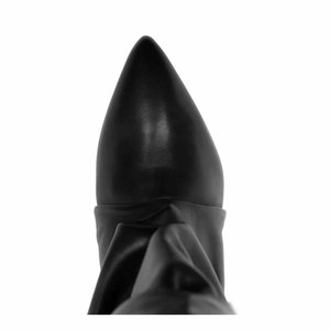 Scarpe da <span class=keywords><strong>donna</strong></span> personalizzate con maniche plissettate <span class=keywords><strong>stivali</strong></span> con tacco sottile a tubo grande alla moda <span class=keywords><strong>stivali</strong></span> da <span class=keywords><strong>donna</strong></span> con tacco basso e risvolto a punta <span class=keywords><strong>stivali</strong></span> da <span class=keywords><strong>donna</strong></span> - Product Image 5