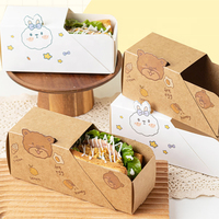Cajas Ecológicas para Desayuno, Bandejas de Papel para Sándwiches y Hamburguesas, Embalaje Reutilizable y Reciclable, Cartón para Pan con Logotipo Impreso
