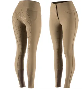 Whole verkauf pferd Equestrian High taille angepasst Silicone Full sitz Horse reiten Breeches