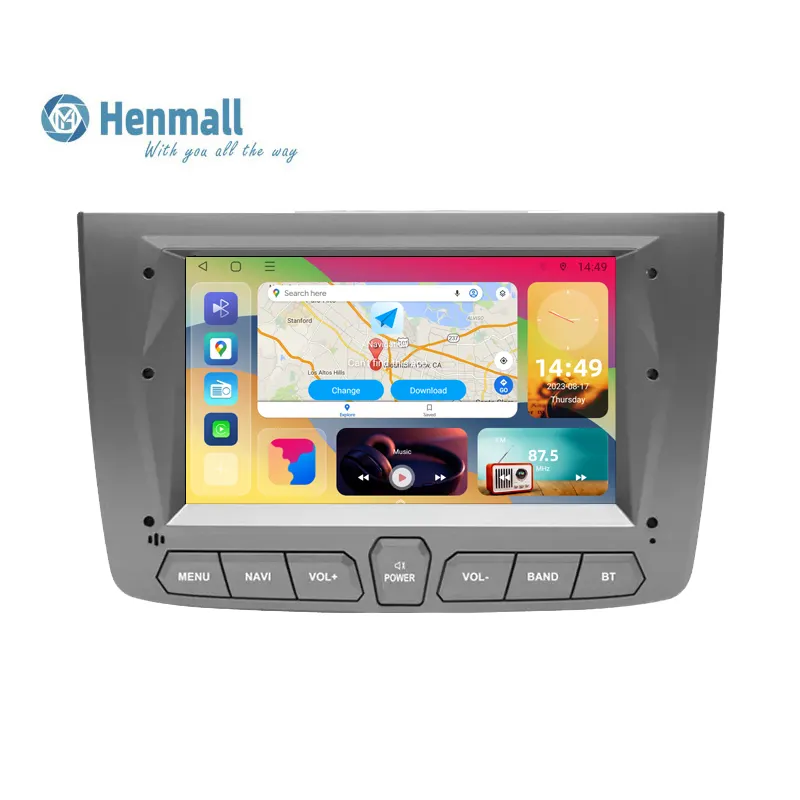 HENGMALL Android araba radyo Alfa Romeo Romeo 2008 - 2012 gümüş GPS multimedya Video oynatıcı desteği Carplay oto WIFI BT