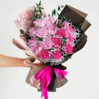Chaque amour nouveau produit préservé Rose fleur éternelle mignonne petite fille dans une boîte en acrylique pour cadeau décor à la maison