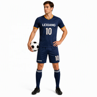 Ensembles de maillots de football nationaux imprimés par transfert thermique, uniformes rouge, blanc, noir, qualité Thaïlande, maillot de football d'anniversaire