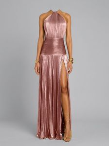 Abito Elegante da Donna Estate 2025, Vestito Lungo Senza Spalline con Dettagli a Contrasto e Allacciatura, Senza Maniche per Casual e Feste - Product Image 2