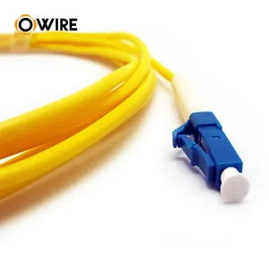 Owire communication manufacturer 90 Degree Bent Boot Lc Sm Sx Fiber Optic Patch Cord Connector