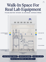 Hotte à fumée de laboratoire professionnelle extra-large pour la mise en échelle pharmaceutique / équipement de laboratoire de pilote, modèle SEFA8 tout en acier