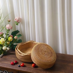 Корзина для хранения из ротанга, кухонные принадлежности, корзина для хранения сушеных фруктов, закусок, сладостей, хлеба, корзина для хранения из ротанга - Product Image 4