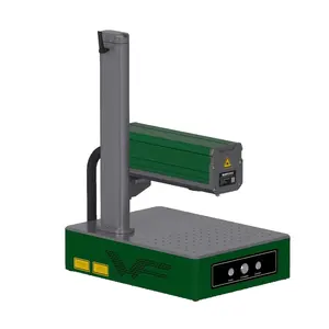 Fabrikant Lage Prijs Tafelblad Mini Fiber Laser Markering Machine Voor Metalen Roestvrij Staal Graveren