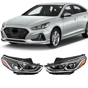 Автомобильная Передняя галогенная фара для Hyundai Sonata 2018-2020 92102-C2500 92101-C2500