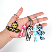 Porte-clés personnalisé en PVC souple 2D/3D, breloque de sac en caoutchouc Anime, porte-clés avec logo personnalisé, cadeau promotionnel, faible MOQ, vente en gros