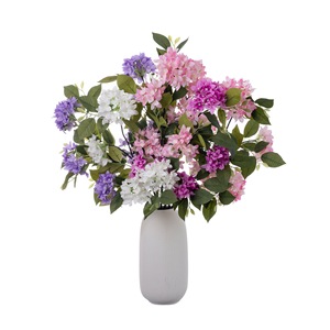 CallaFloral - Arreglo de Flores Artificiales de Lila Rosa y Blanca en Jarrón, Decoración de Boda, Estilo INS Hecho a Mano - Product Image 5