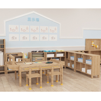Ensemble de Table et chaise de salle de lecture pour enfants, meubles d'école de maternelle