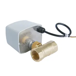 Motorized Electric Ball Valve DN20 Electric Actuator Electric Brass High-temperature Resistant 220V Water Pipe Air Conditioner