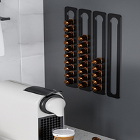 Organisateur de capsules de café Nespresso Vertuo fin pour sous le comptoir, support mural pour capsules de café