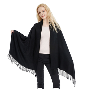 高級ソフトパシュミナスカーフ女性用大サイズ冬暖かい快適なアクリルカシミアショール動物結婚式のクリスマス - Product Image 1