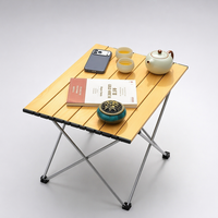 Table de camping pliante en aluminium de petite taille, personnalisée et professionnelle, mobilier d'extérieur portable, pique-nique, barbecue, randonnée, pêche, ultra-légère