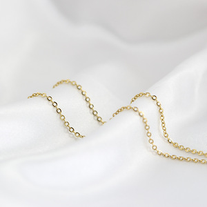 Simple Round 18K Gold Pendant <b>Necklace</b> For Daily Wear Gift Jewelry - Product Image 3