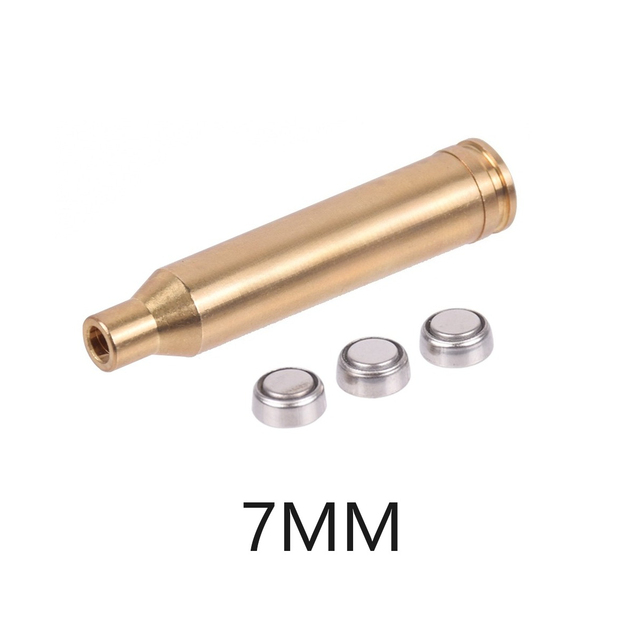 LAMBUL Red Laser Pointer 7mm Quickly Calibrate Laser Sight Brass Gold Shooting Accessory Use 3 Pcs LR936 Batteries