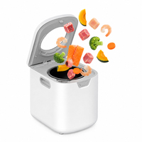 Machine à nourrir les animaux de compagnie automatique pour chiens et chats, cuve intérieure en céramique nano 4,2 L, faible bruit, auto-nettoyante