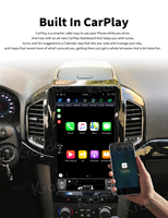 Krando 13.6 "Multimédia de voiture de style Tesla pour Chevrolet Captiva 2013 -2017 Unité principale Android sans fil Apple Carplay + Android Auto