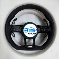 Volant de course à fond plat avec chauffage et palettes de changement de vitesse pour Audi A6 C7 A7 C7 S6 RS6 – Amélioration
