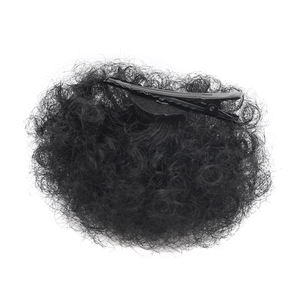 Petite extension de queue de cheval afro synthétique premium de 3,6 pouces, <span class=keywords><strong>chignon</strong></span> afro bouclé crépu à clipser avec cordon de serrage pour femmes noires - Product Image 4