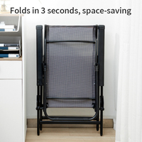 Fauteuils pliants de bureau en gros, inclinables, réglables, avec repose-pieds rétractable, pour la pause déjeuner en extérieur