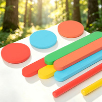 Nouvel ensemble de bâtonnets et disques de construction en bois, cartes de tâches, seau, jouet éducatif Montessori de construction et de puzzle pour enfants