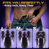 Juguetes Sexuales Masculinos para Hombres, Masturbadores, Vibrador de Pene con Forma de Tentáculo, con 10 Modos de Sujeción y 10 Modos de Vibración para 360° °   Envoltura de Entrenamiento