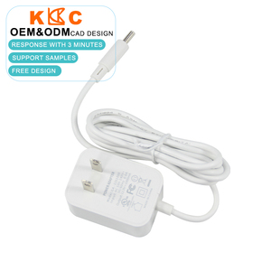 KUNCAN 5V 1A 3A Type C <b>USB</b> Power Supply Adapter US Plug 120V AC Braided PVC Jacket for Security Camera - Product Image 1