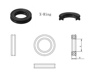 Hochwertige X-Ring-Dichtung O-Ring-Stangen pumpe für Hochdruck reiniger Long cheng Verschiedene FKM NBR Gummi X Ring Optimale Leistung - Product Image 5