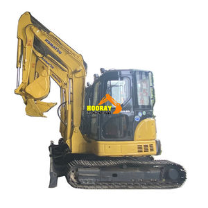 Mini pelle en caoutchouc Komatsu PC50 d'occasion à bas prix, excavatrice à chenilles PC50MR à chaîne en caoutchouc, modèle 2018, 5 TONNES, moteur - Product Image 1