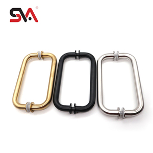 SVA-158/171/174K/174L Văn Phòng Tắm Khăn Giá H Đánh Máy Vòng Vuông Thang Thép Không Gỉ Trượt Cửa Kính Kéo Xử Lý - Product Image 6