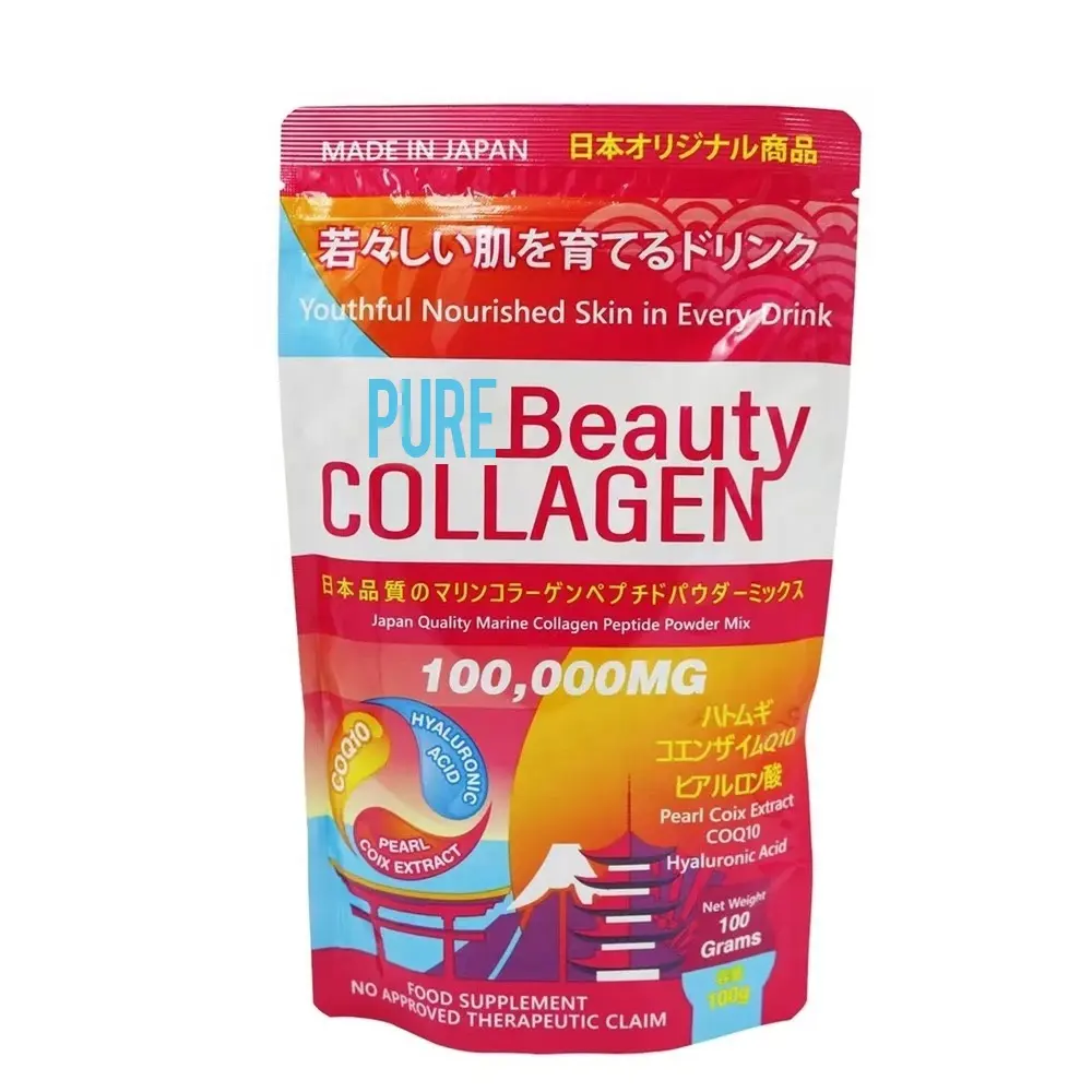 Boisson japonaise au collagène de haute qualité poudre de collagène de beauté pure originale supplément naturel de collagène marin pour poisson de haute mer