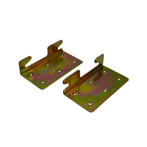 Crochets d'angle de lit en acier au carbone galvanisé, pièces embouties, connecteur de support trapézoïdal pour meubles de chambre à coucher - Product Image 3