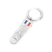 Porte-clés Souvenirs Métal Amour France Tour Eiffel/Notre-Dame de Paris