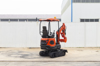 Mini-excavatrice EPA Engine 1 tonne 1,2 tonne, livraison gratuite, micro-excavatrice de jardin avec pompe d'excavatrice à chenilles, certifiée CE/EPA