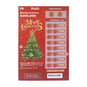 Boletos de Lotería Navideños con Diseño Innovador, Personalizados, para Raspar, Impresión Digital - Product Image 2