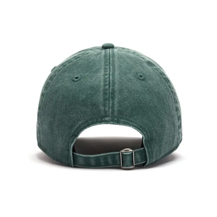 【ブランドカスタム】新作100% ウォッシュドデニム男性女性野球帽時代6パネルソフト非構造刺繍ロゴお父さん帽子