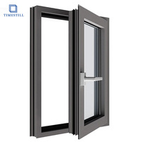 Ventana y puerta de Proyecto de Casa de Villa personalizada, ventana con aislamiento térmico, ventanas abatibles de aluminio de doble acristalamiento insonorizadas