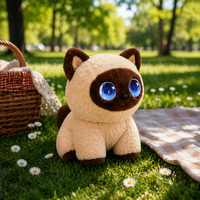 Peluche chat parlant intelligent IA - Robot interactif éducatif et divertissant avec retour émotionnel pour cadeau d'enfant